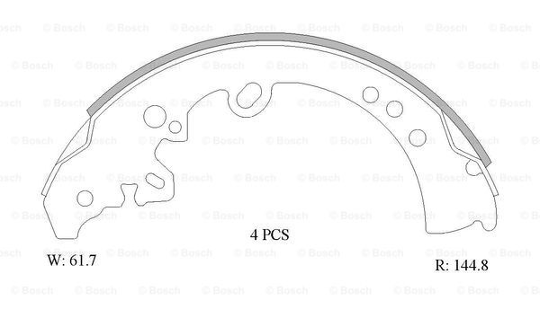 BOSCH 0 986 AB1 500 Brake...