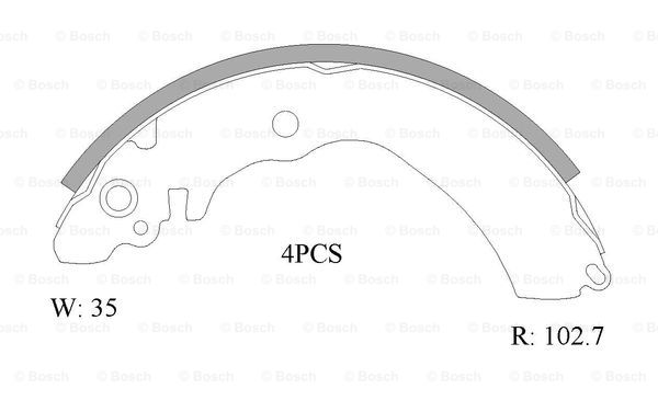 BOSCH 0 986 AB1 508 Brake...