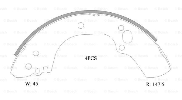 BOSCH 0 986 AB1 512 Brake...