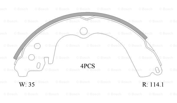 BOSCH 0 986 AB1 518 Brake...