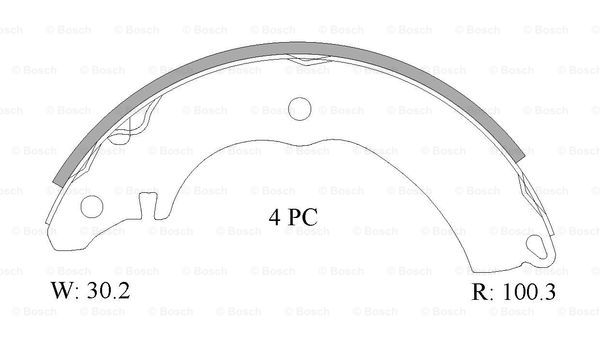 BOSCH 0 986 AB1 554 Brake...