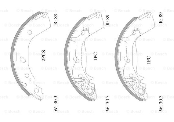 BOSCH 0 986 AB1 562 Brake...