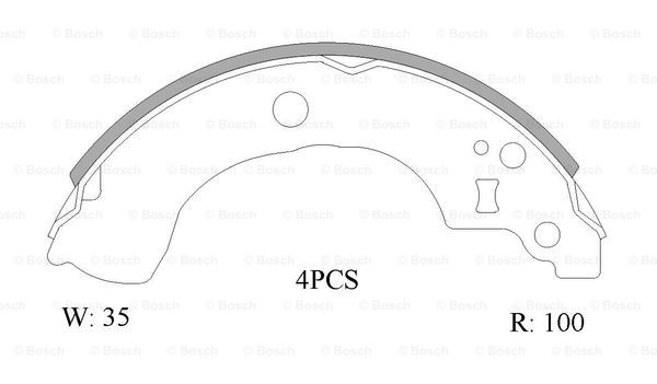 BOSCH 0 986 AB1 568 Brake...