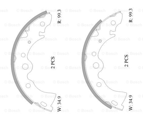 BOSCH 0 986 AB1 580 Brake...