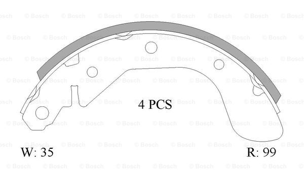 BOSCH 0 986 AB1 582 Brake...