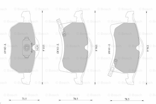 BOSCH 0 986 AB1 632 Brake...