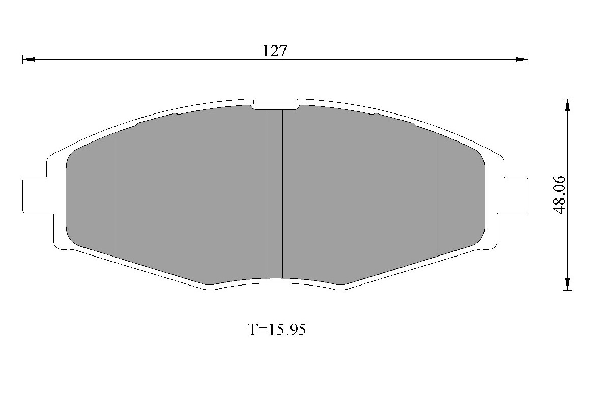 BOSCH 0 986 AB1 711 Bremsbelagsatz, Scheibenbremse