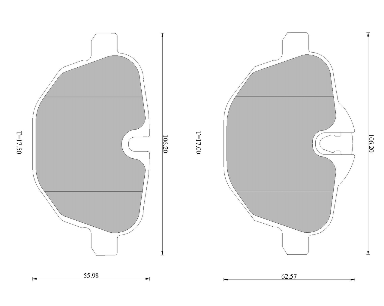 BOSCH 0 986 AB1 729 Bremsbelagsatz, Scheibenbremse