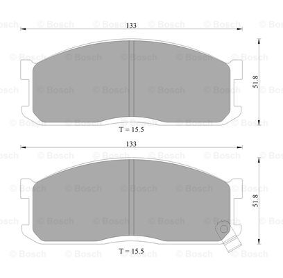 BOSCH 0 986 AB2 006 Brake...