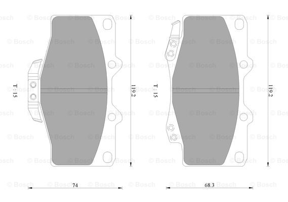 BOSCH 0 986 AB2 057 Brake...