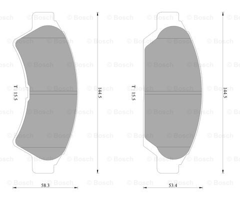 BOSCH 0 986 AB2 203 Brake...