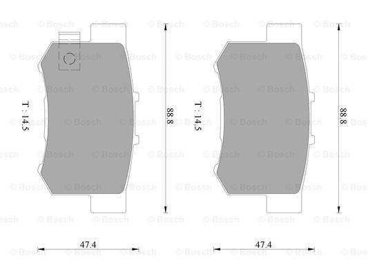 BOSCH 0 986 AB2 206 Brake...