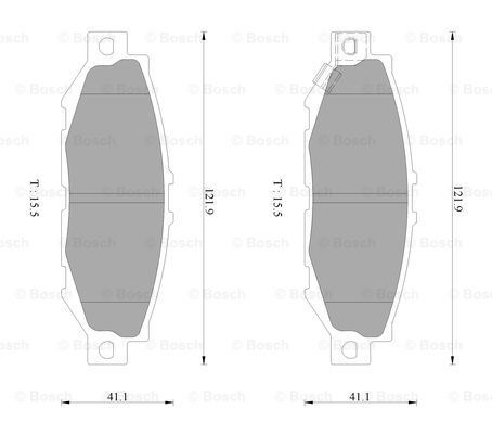 BOSCH 0 986 AB2 243 Brake...