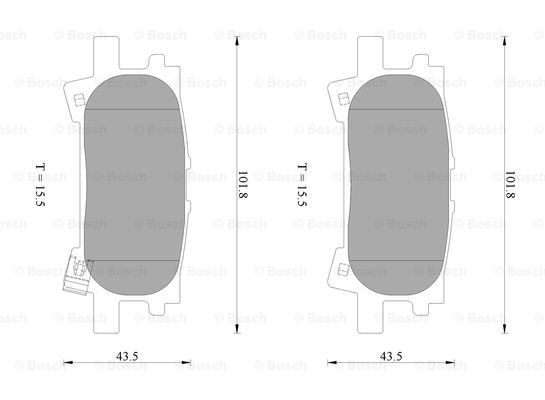 BOSCH 0 986 AB2 260 Brake...