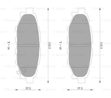 BOSCH 0 986 AB2 263 Brake...