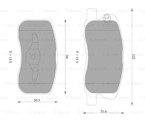 BOSCH 0 986 AB2 287 Brake...