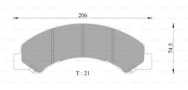 BOSCH 0 986 AB2 356 Brake...