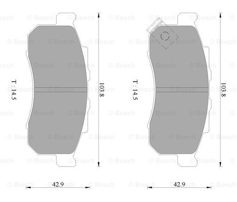 BOSCH 0 986 AB2 418 Brake...