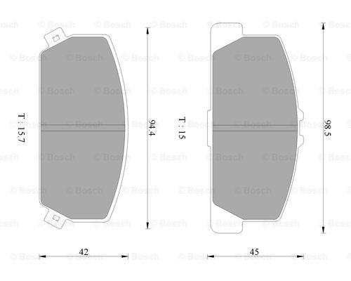 BOSCH 0 986 AB2 450 Brake...