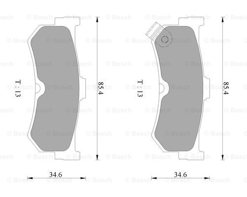 BOSCH 0 986 AB2 453 Brake...