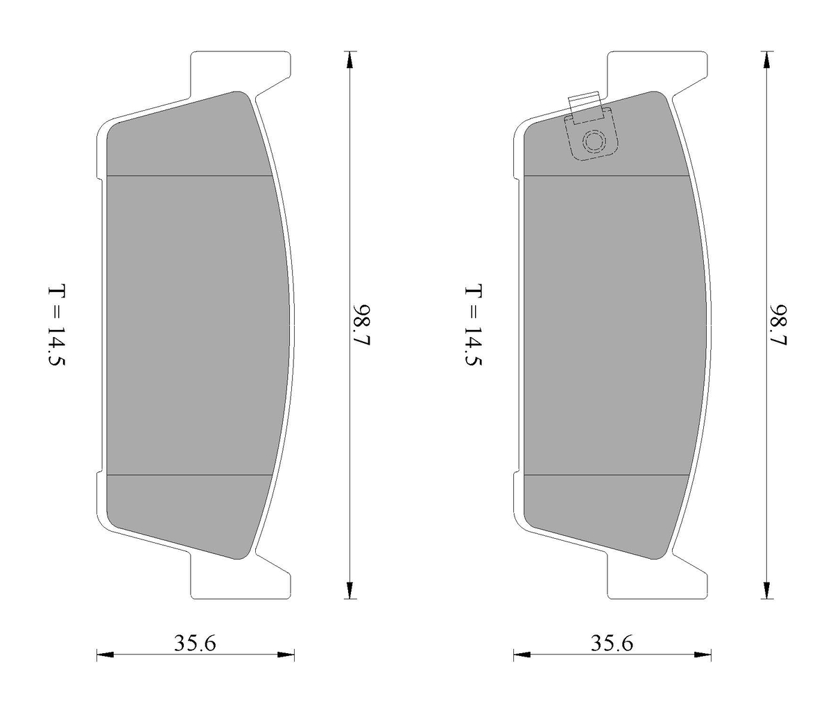 BOSCH 0 986 AB2 464 Bremsbelagsatz, Scheibenbremse