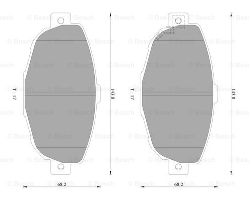 BOSCH 0 986 AB2 487 Brake...