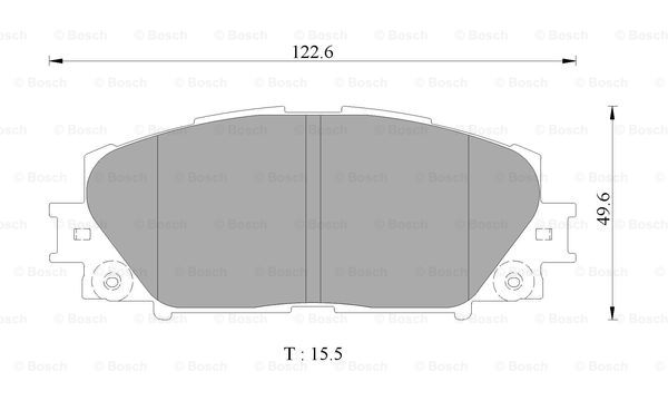 BOSCH 0 986 AB2 500 Brake...