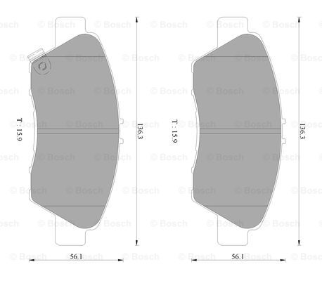 BOSCH 0 986 AB2 508 Brake...