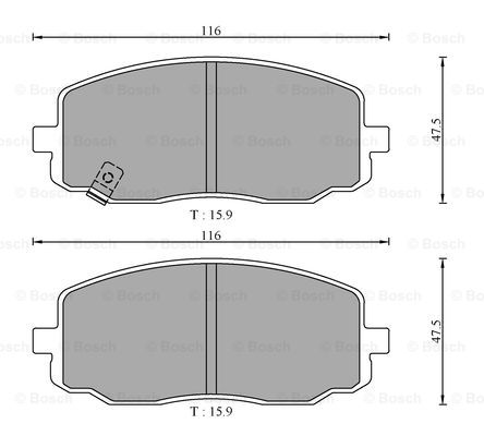 BOSCH 0 986 AB3 057 Brake...