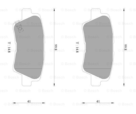 BOSCH 0 986 AB3 100 Brake...