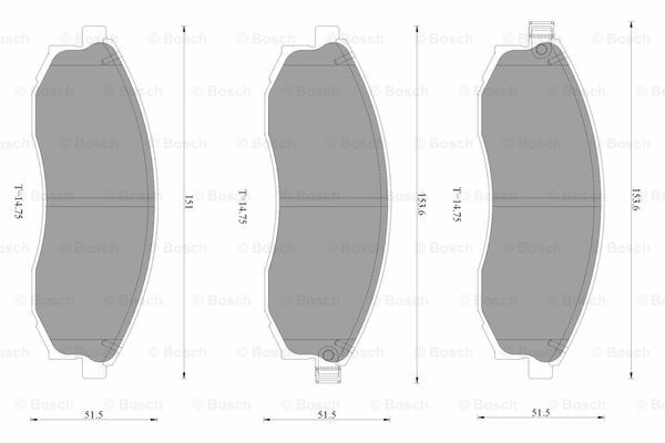 BOSCH 0 986 AB3 144 Brake...