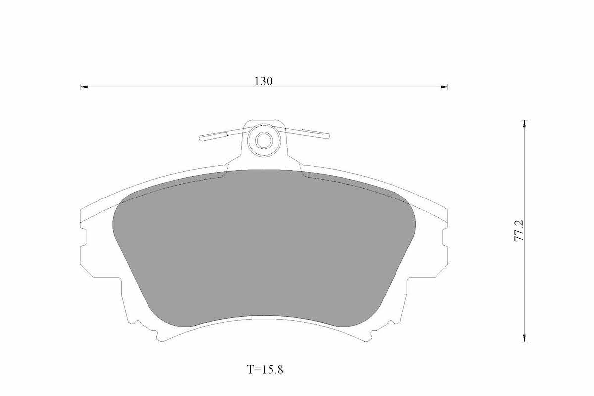 BOSCH 0 986 AB3 505 Bremsbelagsatz, Scheibenbremse