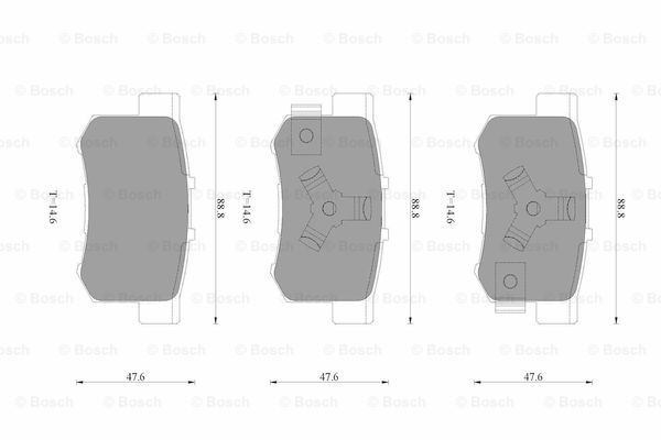 BOSCH 0 986 AB3 525 Brake...