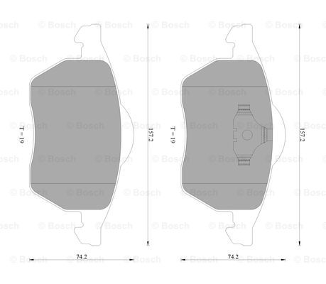 BOSCH 0 986 AB4 550 Brake...