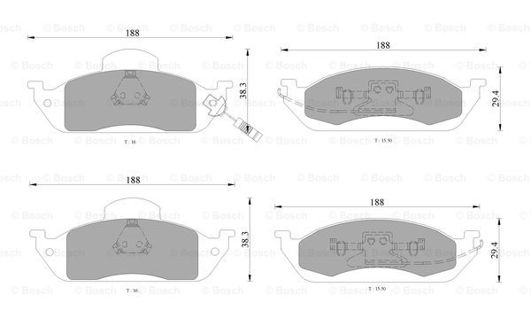 BOSCH 0 986 AB4 554 Brake...