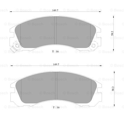 BOSCH 0 986 AB9 053 Brake...