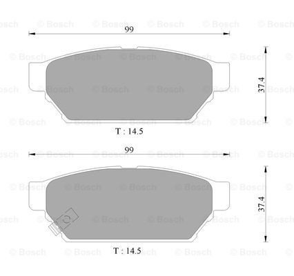 BOSCH 0 986 AB9 118 Brake...