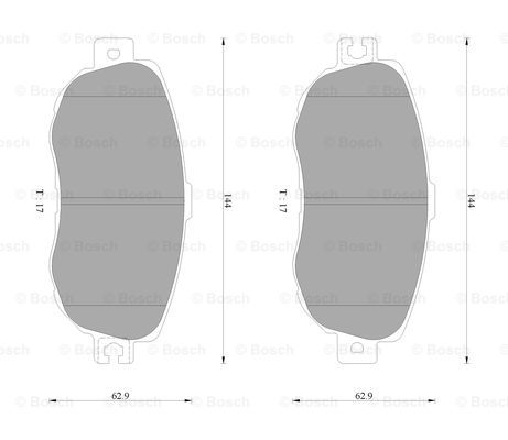 BOSCH 0 986 AB9 133 Brake...