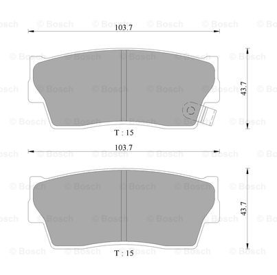 BOSCH 0 986 AB9 136 Brake...