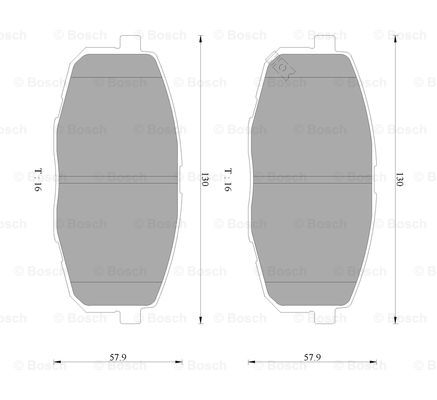 BOSCH 0 986 AB9 141 Brake...