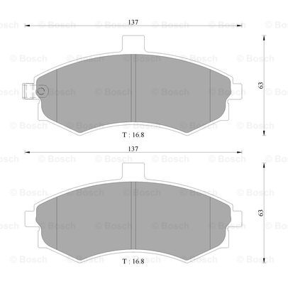 BOSCH 0 986 AB9 145 Brake...