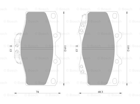 BOSCH 0 986 AB9 154 Brake...