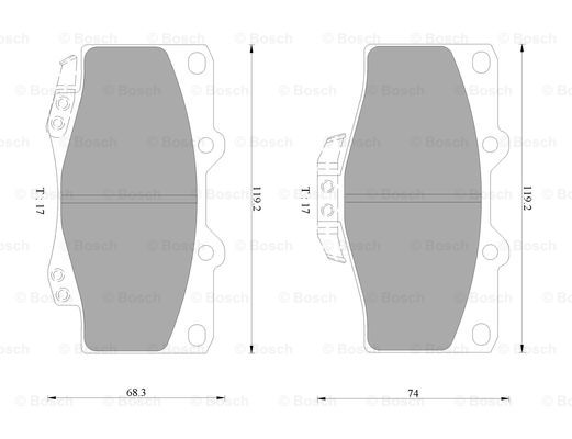 BOSCH 0 986 AB9 163 Brake...