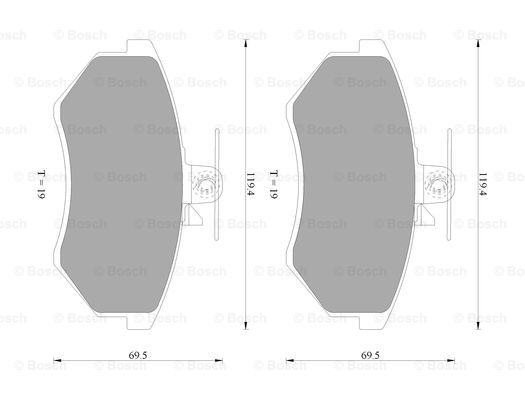 BOSCH 0 986 AB9 214 Brake...