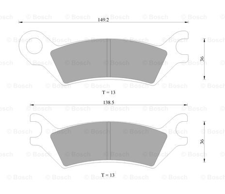 BOSCH 0 986 AB9 215 Brake...