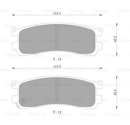 BOSCH 0 986 AB9 258 Brake...