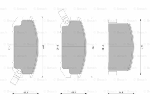 BOSCH 0 986 AB9 261 Brake...