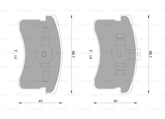 BOSCH 0 986 AB9 266 Brake...