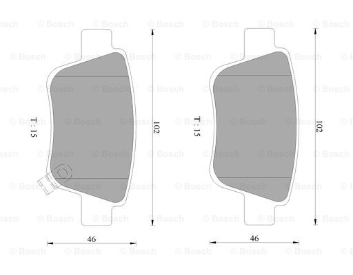 BOSCH 0 986 AB9 366 Brake...