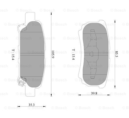 BOSCH 0 986 AB9 374 Brake...